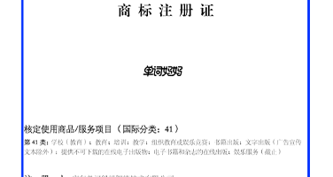 商标41类